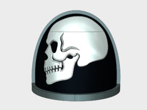 10x Side Skull - G:4a Shoulder Pads in Tan Fine Detail Plastic