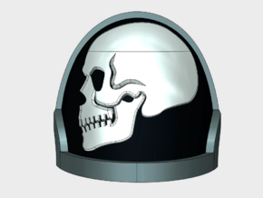 10x SideSkull - G:10a Left Shoulders in Tan Fine Detail Plastic