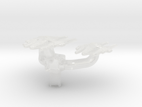 Swarm Ship 1/700 Attack Wing Squad in Clear Ultra Fine Detail Plastic