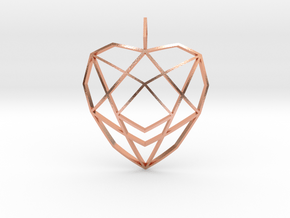 Crystalline Heart Matrix (Curved) in Natural Copper