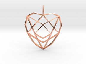 Crystalline Heart Matrix (Curved) in Polished Copper