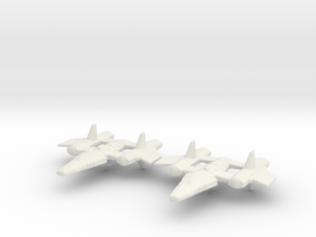 T'Lani Cruiser 1/10000 Attack Wing x2 in White Natural Versatile Plastic