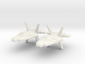 Talarian Warship 1/7000 Attack Wing x2 in White Natural Versatile Plastic
