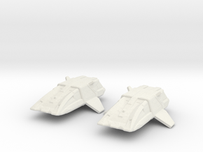 Type 17 Shuttle (Argo) 1/700 Attack Wing x2 in White Natural Versatile Plastic