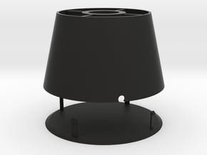 lamp base in Black Smooth Versatile Plastic