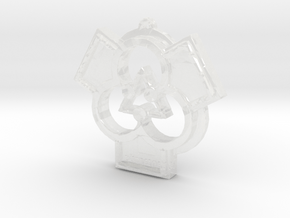 Architectural Pendant for a Patron of the Arts in Clear Ultra Fine Detail Plastic