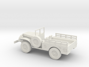 1/76 Scale Dodge WC-51 Troop Carrier in White Natural Versatile Plastic