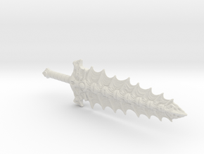 Mer-man Spine Sword for Motu Origins in White Natural Versatile Plastic