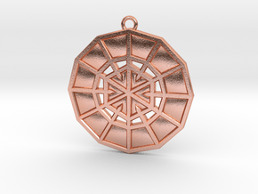 Resurrection Emblem 03 Medallion (Sacred Geometry) in Natural Copper