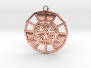 Resurrection Emblem 08 Medallion (Sacred Geometry) in Natural Copper