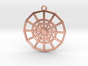 Restoration Emblem 01 Medallion (Sacred Geometry) in Natural Copper