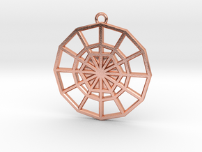 Restoration Emblem 03 Medallion (Sacred Geometry) in Natural Copper