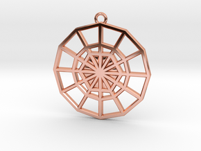 Restoration Emblem 03 Medallion (Sacred Geometry) in Polished Copper