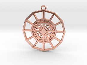 Restoration Emblem 04 Medallion (Sacred Geometry) in Natural Copper