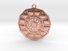 Restoration Emblem 05 Medallion (Sacred Geometry) in Natural Copper