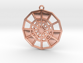 Restoration Emblem 09 Medallion (Sacred Geometry) in Natural Copper