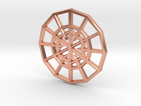 Resurrection Emblem CHARM 01 (Sacred Geometry) in Natural Copper