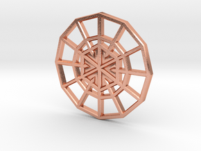 Resurrection Emblem CHARM 02 (Sacred Geometry) in Natural Copper