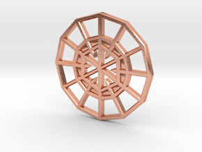Resurrection Emblem CHARM 03 (Sacred Geometry) in Natural Copper