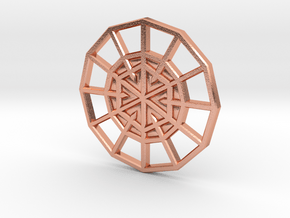 Resurrection Emblem CHARM 07 (Sacred Geometry) in Natural Copper