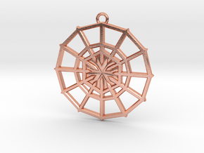 Rejection Emblem 02 Medallion (Sacred Geometry) in Natural Copper