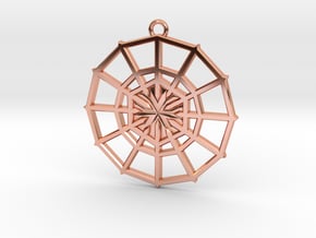 Rejection Emblem 02 Medallion (Sacred Geometry) in Polished Copper