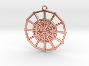 Rejection Emblem 07 Medallion (Sacred Geometry) in Natural Copper