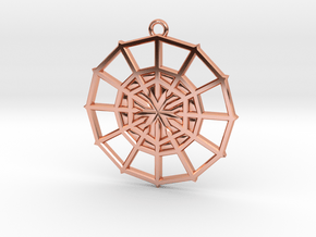 Rejection Emblem 07 Medallion (Sacred Geometry) in Polished Copper