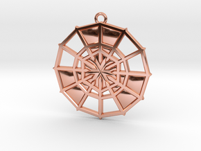 Rejection Emblem 09 Medallion (Sacred Geometry) in Polished Copper