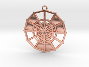 Rejection Emblem 10 Medallion (Sacred Geometry) in Natural Copper
