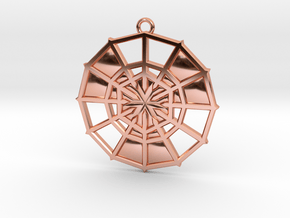 Rejection Emblem 10 Medallion (Sacred Geometry) in Polished Copper