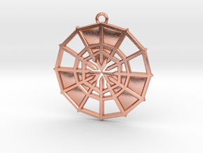 Rejection Emblem 11 Medallion (Sacred Geometry) in Natural Copper