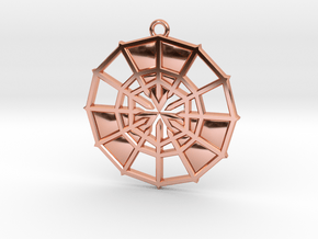 Rejection Emblem 11 Medallion (Sacred Geometry) in Polished Copper