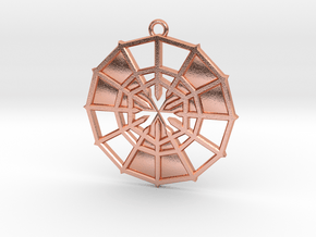 Rejection Emblem 12 Medallion (Sacred Geometry) in Natural Copper