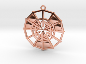 Rejection Emblem 12 Medallion (Sacred Geometry) in Polished Copper