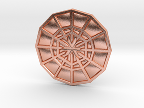 Rejection Emblem CHARM 04 (Sacred Geometry) in Natural Copper