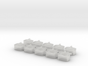1/18 USN Wall Switch C Set 10 Units in Clear Ultra Fine Detail Plastic