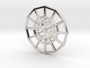 Resurrection Emblem CHARM 01 (Sacred Geometry) in Platinum