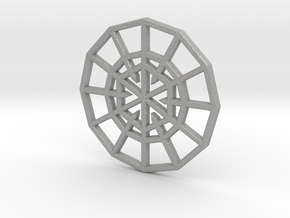 Resurrection Emblem CHARM 01 (Sacred Geometry) in Aluminum