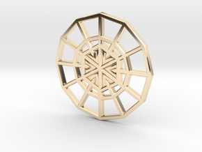 Resurrection Emblem CHARM 02 (Sacred Geometry) in 14K Yellow Gold