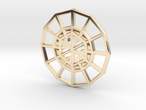 Resurrection Emblem CHARM 03 (Sacred Geometry) in 14K Yellow Gold