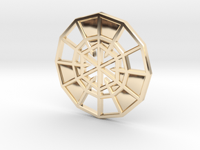 Resurrection Emblem CHARM 09 (Sacred Geometry) in Vermeil