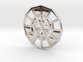 Resurrection Emblem CHARM 10 (Sacred Geometry) in Platinum