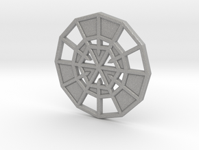 Resurrection Emblem CHARM 10 (Sacred Geometry) in Aluminum