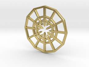 Rejection Emblem CHARM 01 (Sacred Geometry) in Natural Brass