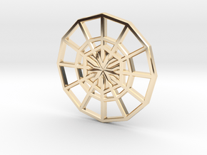Rejection Emblem CHARM 02 (Sacred Geometry) in 14k Gold Plated Brass