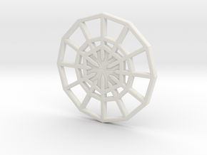Rejection Emblem CHARM 02 (Sacred Geometry) in White Natural Versatile Plastic