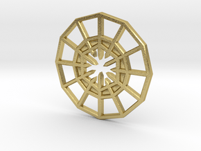 Rejection Emblem CHARM 03 (Sacred Geometry) in Natural Brass