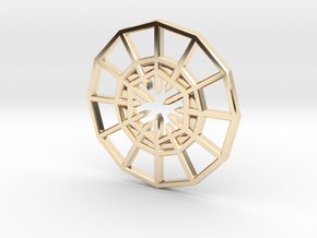 Rejection Emblem CHARM 03 (Sacred Geometry) in 9K Yellow Gold 