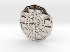Rejection Emblem CHARM 04 (Sacred Geometry) in Rhodium Plated Brass